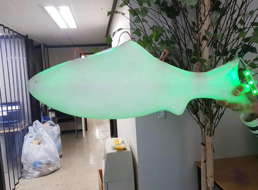 LED 물고기 조형물